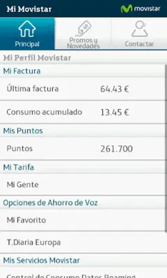 Mi Movistar android App screenshot 1